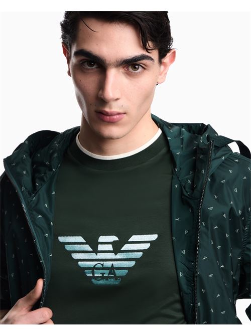 T-shirt con ricamo aquila degradé Emporio Armani | EM005271 AF10017.U7263